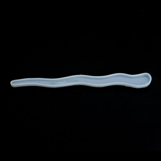 Bild von Silikon Gießform Haarnadel Weiß 18.1cm x 1.7cm, 2 Stück