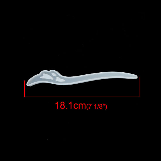 Bild von Silikon Gießform Haarnadel Weiß 18.1cm x 2.1cm, 2 Stück