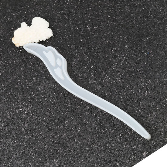 Bild von Silikon Gießform Haarnadel Weiß 18.1cm x 2.1cm, 2 Stück