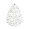Immagine di PU Ciondoli Goccia Argento 5.6cm x 3.7cm, 10 Pz