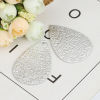 Immagine di PU Ciondoli Goccia Argento 5.6cm x 3.7cm, 10 Pz
