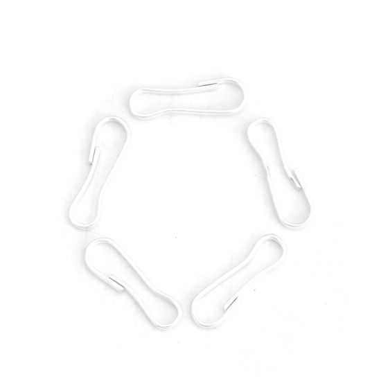 合金 ナスカン 銀メッキ 13mm x 4mm、 500 個 の画像