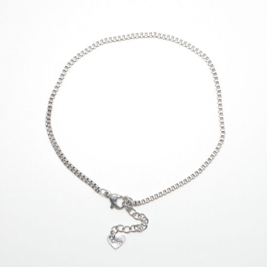 Image de Chaînes de Cheville en 304 Acier Inoxydable Argent Mat 22.8cm Long, 1 Pièce
