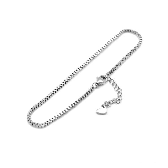 Image de Chaînes de Cheville en 304 Acier Inoxydable Argent Mat 22.8cm Long, 1 Pièce