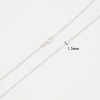 Picture of Sterling Silver Link Cable Chain Necklace Silver 45.7cm(18") long, 1 Piece