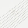 Picture of Sterling Silver Link Cable Chain Necklace Silver 45.7cm(18") long, 1 Piece