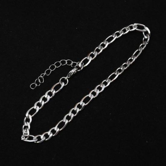 Image de Chaînes de Cheville en 304 Acier Inoxydable Argent Mat 23cm Long, 1 Pièce