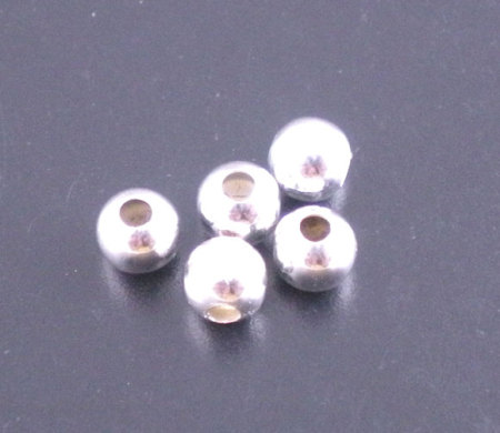 Бусина-разделитель" Шар" Посеребренный,4mm, Проданная 5000шт/уп