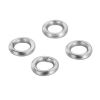 Picture of 500 PCs 5mm Dia., 1mm(18 gauge) Stainless Steel Open Jump Rings Findings For Jewelry Making Silver Tone Round