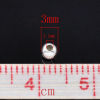 Picture of Iron Based Alloy Seed Beads Ball Silver Plated About 3mm Dia, Hole: Approx 1.1mm, 10000 PCs
