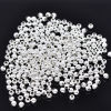 Picture of Iron Based Alloy Seed Beads Ball Silver Plated About 3mm Dia, Hole: Approx 1.1mm, 10000 PCs