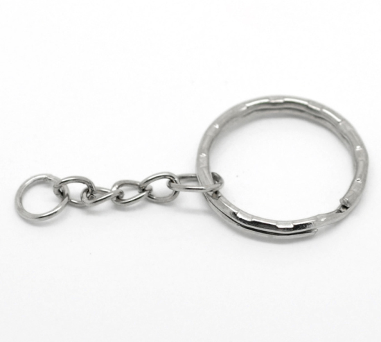 Immagine di Lega di Ferro Tondo Tono Argento 5.3cm x 5.3cm, 30 Pz