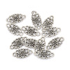 Picture of Connectors Findings Flower Antique Silver Color 16x8mm,100PCs