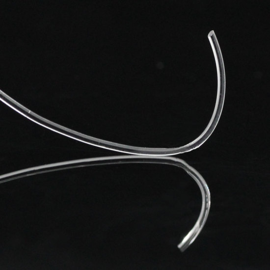 Image de Cordon/Fil Elastique en Nylon Transparent 0.8mm, 1 Rouleau (Env. 100 M/Rouleau)