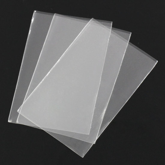 Image de Sachet Pochette en OPP Plastique Ouvert Rectangle Transparent 4cm x 6cm, 500 PCs