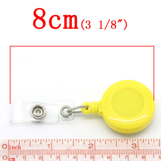 Image de Protèges Cartes  en Acrylonitrile Jaune, 8.0cm, 5 Pièces 