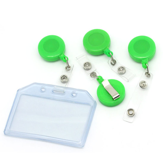 Image de Protèges Cartes  en Acrylonitrile Vert, 8.0cm, 5 Pièces 