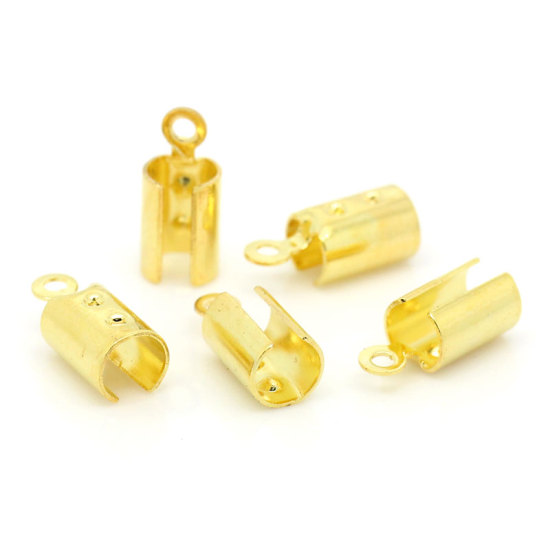 Image de Embouts pour cordon en Laiton Doré, 5.0mm, 100 Pièces