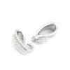 Picture of Brass Pendant Pinch Bails Clasps Silver Tone 13mm x 5mm, 10 PCs