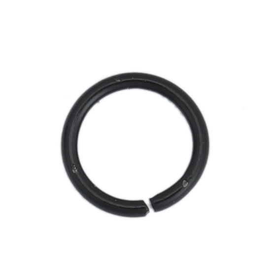 1000 個 8mm 直径、 1mm（18号） 合金 丸カン 丸カン 黒 円形 の画像