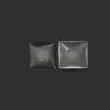 Picture of Glass Dome Seals Cabochon Square Flatback White Transparent 18mm x 18mm, 10 PCs