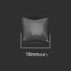 Picture of Glass Dome Seals Cabochon Square Flatback White Transparent 18mm x 18mm, 10 PCs