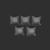 Picture of Glass Dome Seals Cabochon Square Flatback White Transparent 18mm x 18mm, 10 PCs