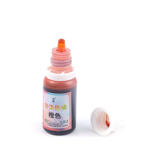 Image de ( 10ml ) Teinture Liquide pour Bijoux Résine Orange 6.1cm x 2.1cm, 1 Pièce
