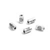 Picture of Zinc Based Alloy Spacer Beads Cylinder Antique Silver Color Circle About 6mm x 3mm, Hole: Approx 1.2mm, 500 PCs