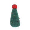 Picture of Wool For DIY & Craft Dark Green Christmas Tree 4.5cm x 2.1cm, 2 PCs