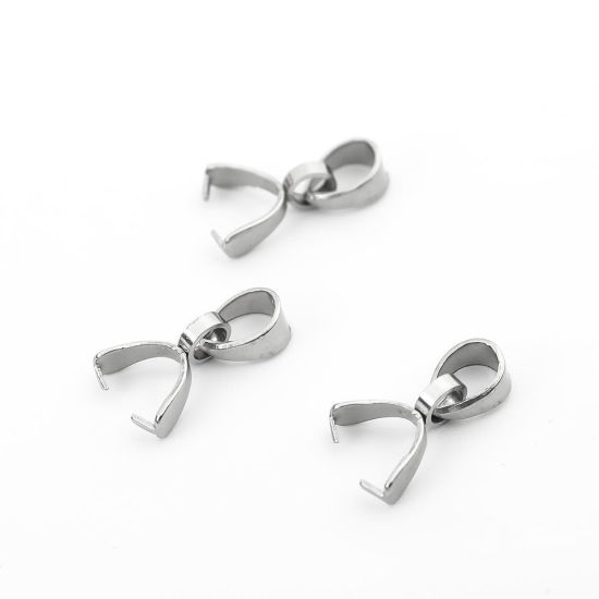 304ステンレス鋼 バチカン シルバートーン 13mm x 7mm、 10 個 の画像