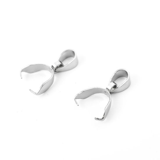 304ステンレス鋼 バチカン シルバートーン 17mm x 10mm、 10 個 の画像