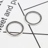 Picture of Zinc Based Alloy Connectors Circle Ring Antique Silver Color Hollow 20mm Dia., 20 PCs