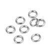 Picture of 500 PCs 4mm Dia., 0.8mm(20 gauge) Stainless Steel Open Jump Rings Findings For Jewelry Making Silver Tone Circle Ring