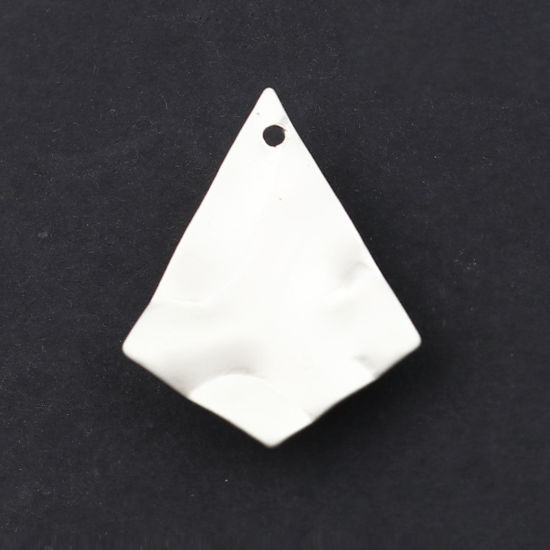 Image de Connecteurs en Alliage de Zinc Polygone Argenté Courbe 23mm x 18mm, 10 Pcs