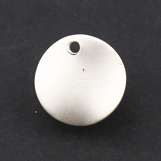 Image de Connecteurs en Alliage de Zinc Rond Argenté Courbe 12mm Dia, 10 Pcs