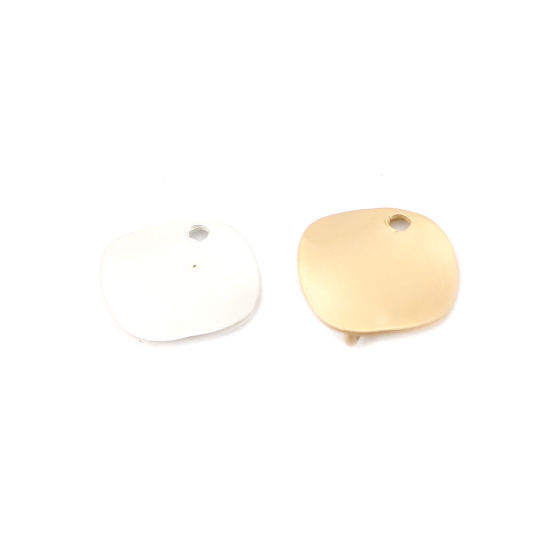 Image de Connecteurs en Alliage de Zinc Rond Argenté Courbe 12mm Dia, 10 Pcs