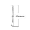 Picture of Brass Adjustable Slider/ Slide Bolo Bracelets Round Real Platinum Plated 6.5cm long, 1 Piece