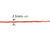 Picture of Polyester & Aluminum Foil Jewelry Thread Cord Multicolor 2.5mm, 1 Bundle (Approx 100 M/Bundle)