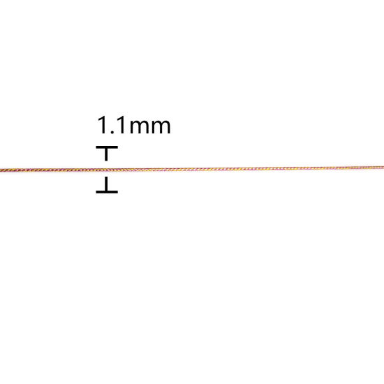 Image de Cordon/Fil en Polyester & Feuille d'Aluminium Multicolore 1.1mm, 1 Lot (env. 100 M/Lot)