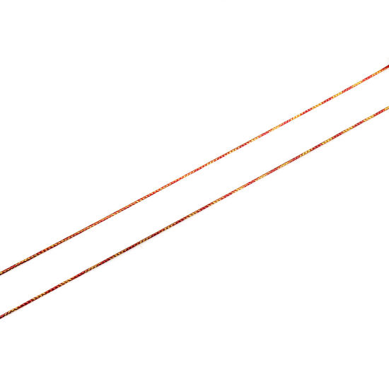 Image de Cordon/Fil en Polyester & Feuille d'Aluminium Multicolore 1.1mm, 1 Lot (env. 100 M/Lot)