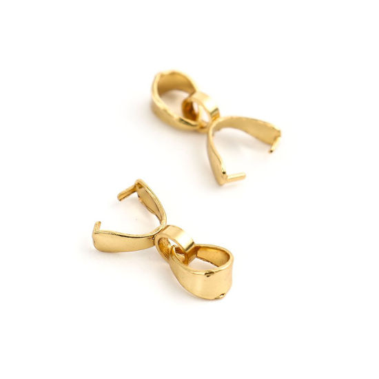 304ステンレス鋼 バチカン 金メッキ 12mm x 7mm、 10 個 の画像