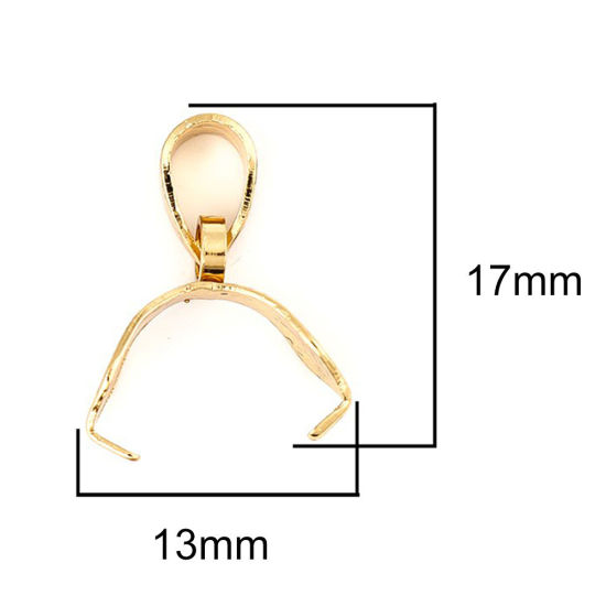 304ステンレス鋼 バチカン 金メッキ 17mm x 13mm、 10 個 の画像