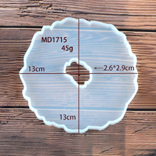 Image de Moule en Silicone Sous-verres Transparent 13cm x 13cm, 1 Pièce