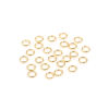 Picture of 100 PCs 3mm Dia., 0.5mm(24 gauge) 304 Stainless Steel Open Jump Rings Findings For Jewelry Making Gold Plated Round