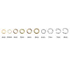 Picture of 100 PCs 3mm Dia., 0.5mm(24 gauge) 304 Stainless Steel Open Jump Rings Findings For Jewelry Making Gold Plated Round