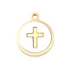 Immagine di 304 Stainless Steel Charms Round Cross