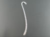 Picture of Zinc Based Alloy Bookmark Twist Antique Silver Color Carved Pattern 8.5cm, 10 PCs
