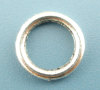 Picture of 300 PCs 8mm Dia., 1.5mm(15 gauge) Zinc Based Alloy Closed Soldered Jump Rings Findings For Jewelry Making Antique Silver Color Round