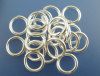 Picture of 200 PCs 10mm Dia., 1.5mm(15 gauge) Iron Based Alloy Open Jump Rings Findings For Jewelry Making Silver Plated Round